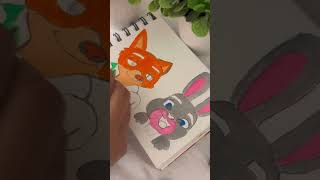 Painting series-41#zootopia#zootopia2#trendingshorts#rabbit#bunny#englishsongs#easy#cartoon#kids#art