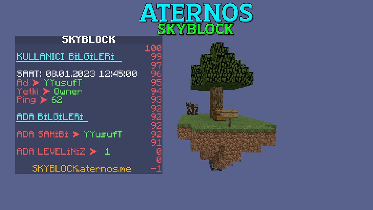 SCOREBOARD | ATERNOS SKYBLOCK SUNUCU KURMA | BÖLÜM 4 - YouTube