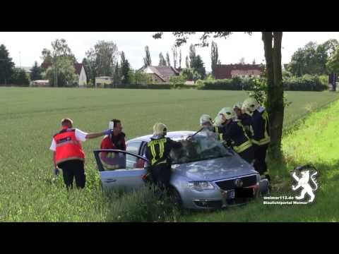 Schwerer Verkehrsunfall B7 Ortsausgang Weimar Richtung Jena - weimar112.de Blaulichtportal Weimar