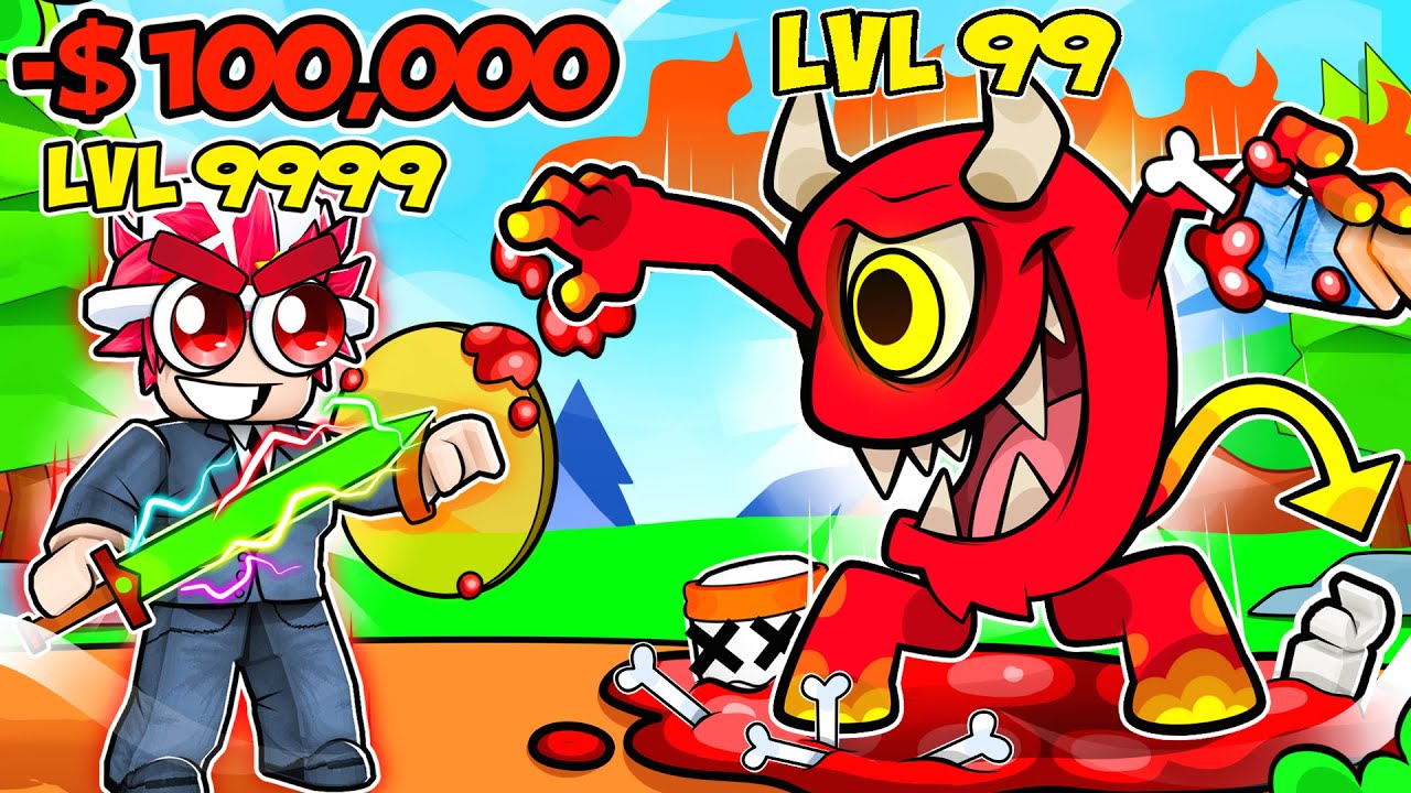 Spending $100,000 To DEFEAT MONSTER in ROBLOX..