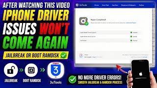 Fix All iPhone Driver Issues for Jailbreak & Boot Ramdisk | 3uTools Complete Guide (2026) Fix All iPhone Driver Issues for Jailbreak & Boot Ramdisk | 3uTools Complete Guide (2026)