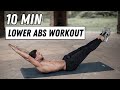 10 MIN LOWER ABS WORKOUT | No Equipment | Rowan Row