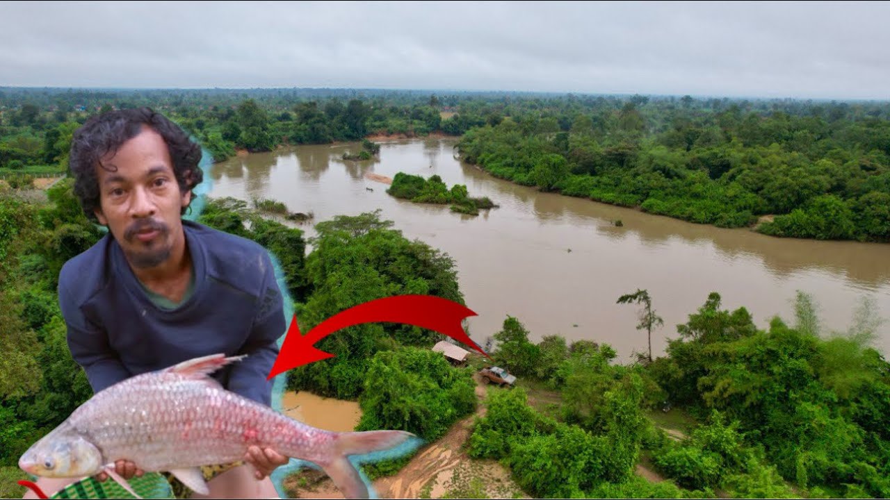 Fishing season  Adn cooking រដូវរកត្រីស្ទឹង 