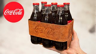 Extremely Rusty 1940&#39;s Coca-Cola 6-pack Restoration