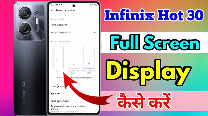 how to full screen display in infinix hot 30, infinix hot 30 full screen display setting