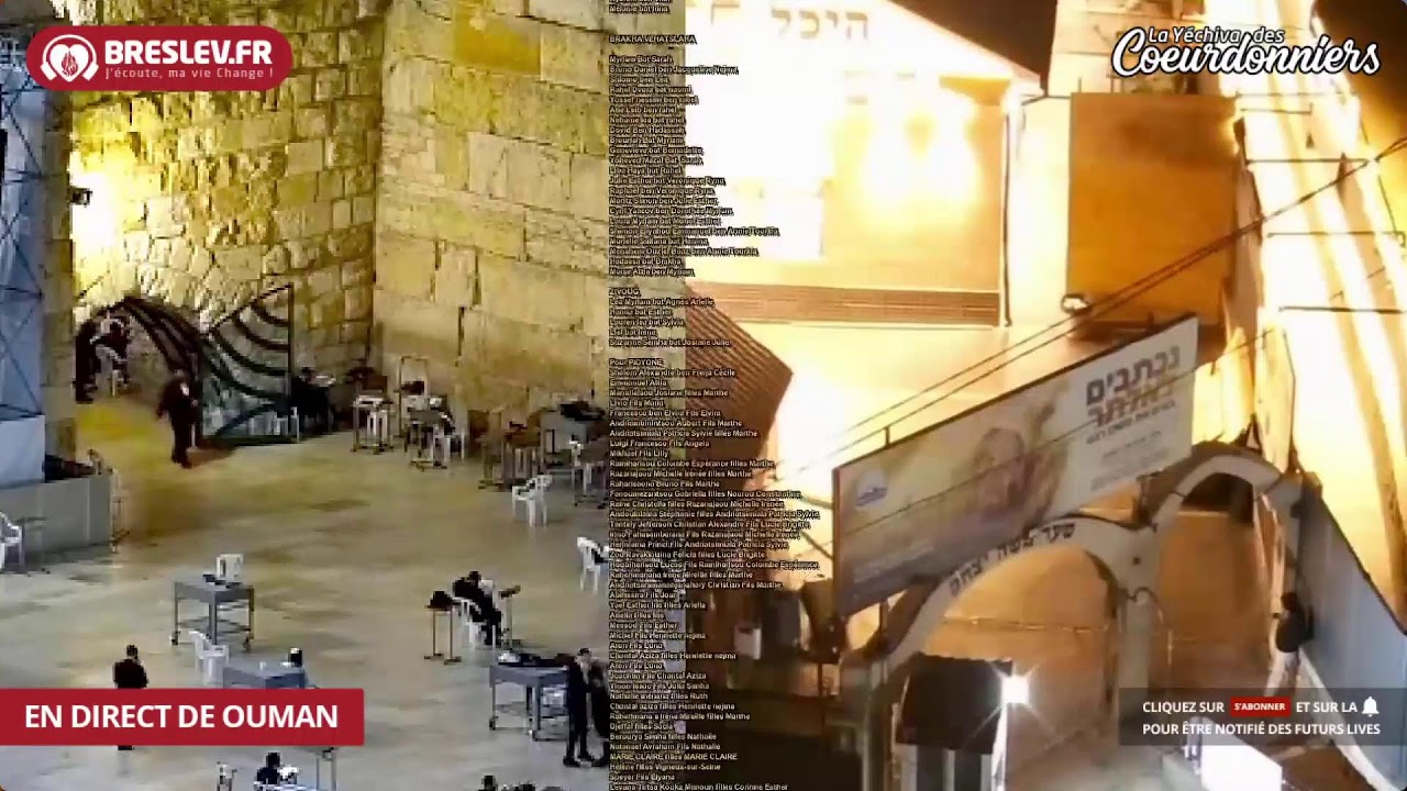 LIVE Tikoun Haclali - 12 TICHRI - Breslev - Ouman -
