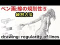 ハッチングの基礎練習。勉強動画です。【ペン画に全てが詰まってる】