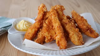 Fried chicken (chicken breast with cheese flavored crispy chicken) | recipe transcription by cook kafemaru