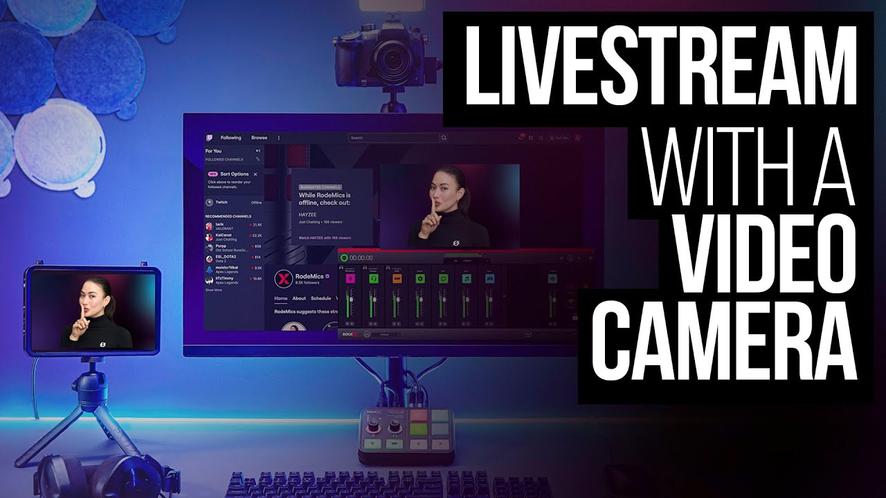 How to live stream with a DSLR Camera (HD Livestream Setup Tutorial) OBS &  BeLive.TV 