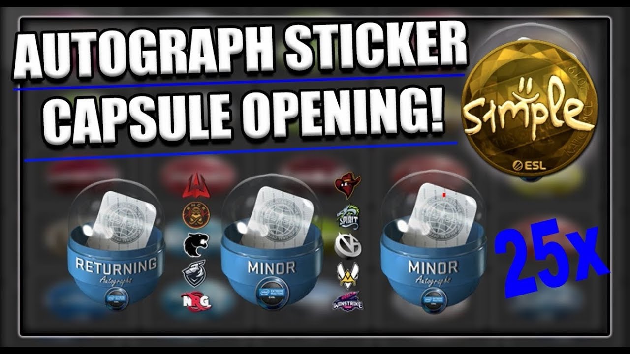 CS:GO KATOWICE 2019 STICKER CAPSULE OPENING 25x | PROFIT OR RIP ...
