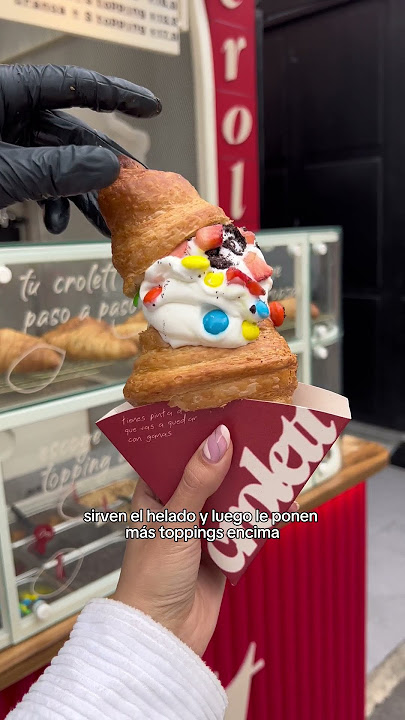 EL PRIMER LUGAR QUE VENDE CROISSANTS CON HELADO 🥐🍦