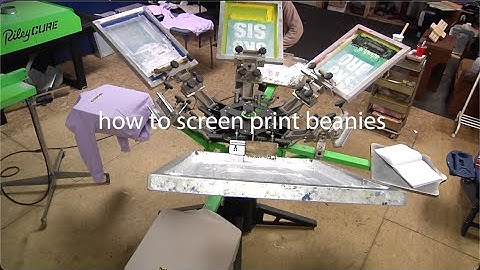 how to screen print beanies