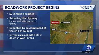Road project begins on New Mexico highway 605