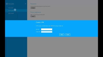 How to set up pin number in Windows 8 1
