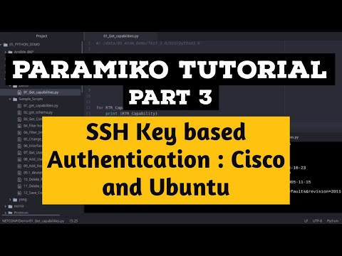 SSH RSA Key based authentication in Ubuntu and Cisco for Python Tutorial: SSH Keygen and Copy id