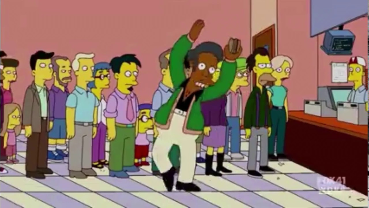 Apu doing the hindu dance (^ ^;) - YouTube