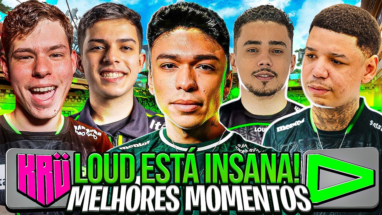 LOUD ENFRENTA KRU e CHOCA O MUNDO no 2 JOGO OFICIAL! Melhores Momentos - LOUD x KRU.