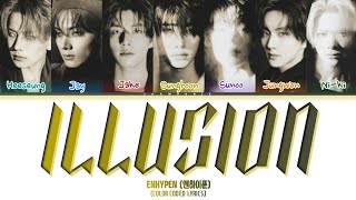 What If Enhypen 엔하이푼 - Illusion Original Aespo Lyrics Color Coded Lyrics Hanromeng 가사