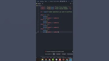 How To Create Simple Calculator in Python - #Shorts
