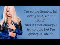 Bebe Rexha ~ Self Control ~ Lyrics