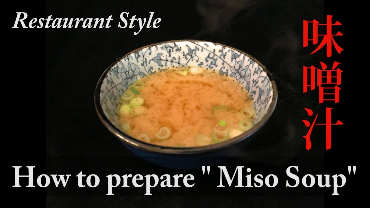 Miso soup ( How to make miso soup in restaurant ) YouTube