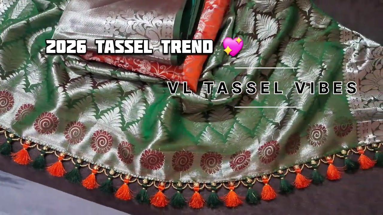 2026 Bridal Tassel Trend 👰 | Step by Step Tutorial#subscribemychannel #viral #saree #fashion#latkan 