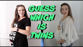 PREGNANCY PROGRESSION COMPARISON: GUESS WHICH IS TWINS