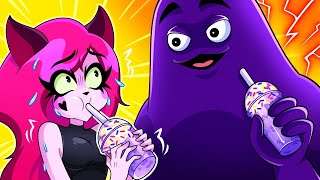 Crazy Grimace Shake Monster! 💜🥤 Rainbow Friends vs Choo Choo Charles Origin Story by Z-Boo