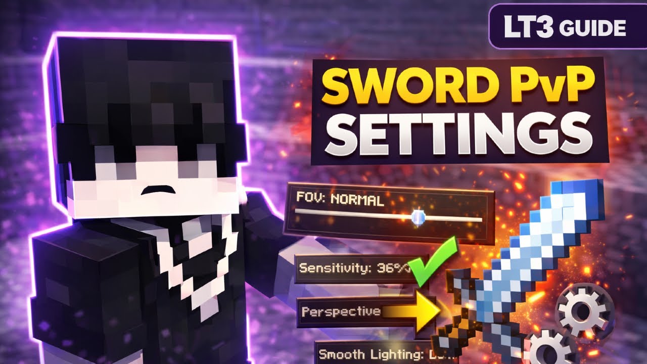 Best Sword PvP Settings (1.9+) | LT3 Guide