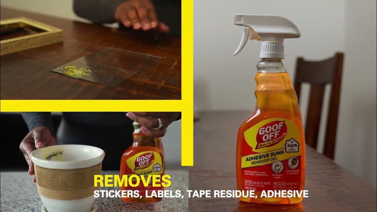 Goof Off Adhesive Gunk Remover Gel YouTube