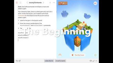Swift Playgrounds Lesson 1
