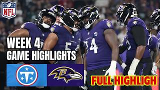 Tennessee Titans vs Baltimore Ravens Full Highlights | Oct 4, 2026 l NFL Week 4