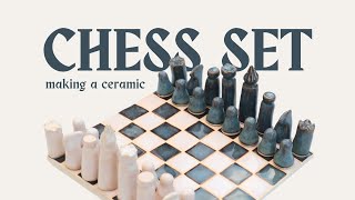 Making a Ceramic Chess Set ~ from start to finish ♞ Pottery Tutorial