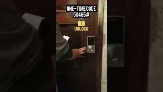 Your smart lock pin code printed on the receipt, combining convenience and protection seamlessly