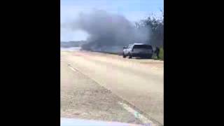 I-80 Car Fire in New Lenox