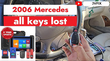 How to program 2000-2014 Mercedes CLK380 all keys lost with Autel IM608 many models supported!