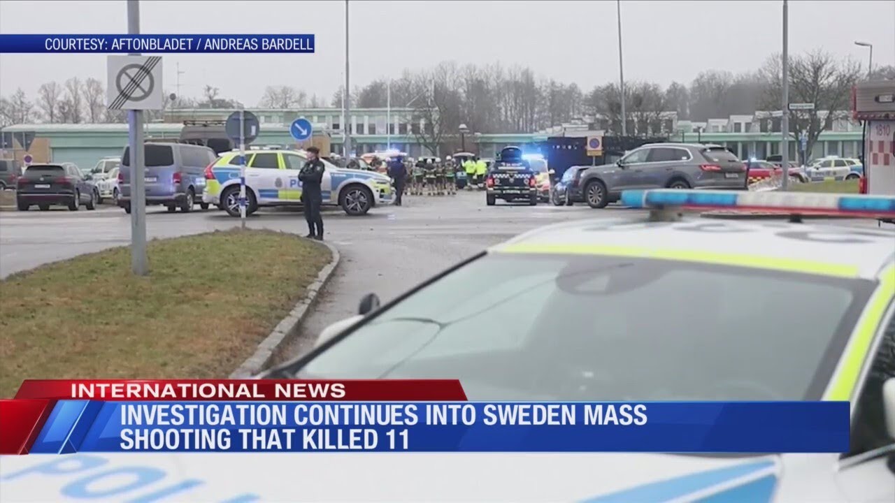 Investigation continues into Sweden mass shooting that killed 11