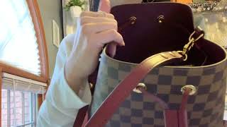 Louis Vuitton Damier Ebene Neonoe Cherry Berry