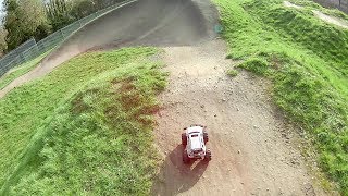 Hat Camera view RC Jeep Cherokee @ B&Q BMX track Longwell Green
