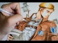 Erwin Smith Attack on Titan 寸劇の巨人 COPIC speedpaint