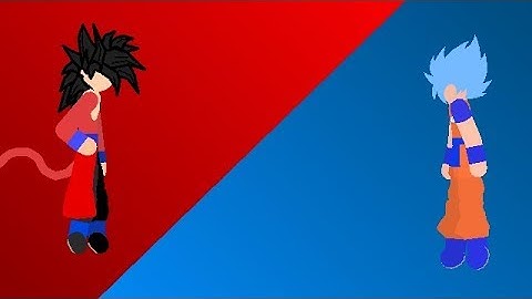 DBH - Ssj4 Goku vs Ssjb Goku (Stick Nodes)