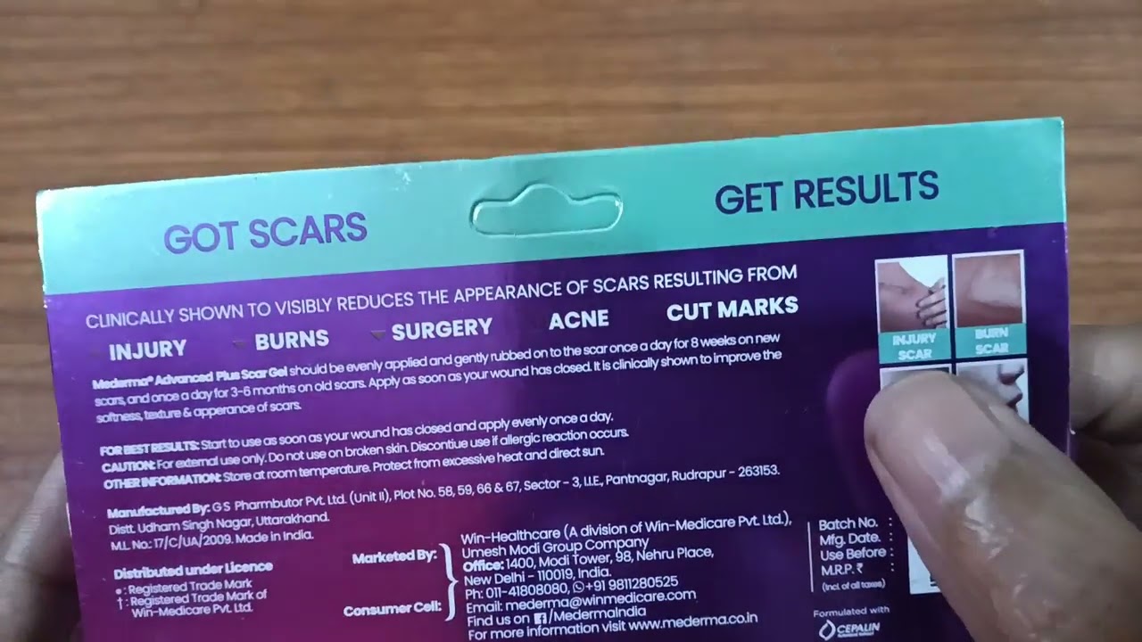 Mederma Advanced Plus Scar Gel | Best Scar Gel For Injury, Burns