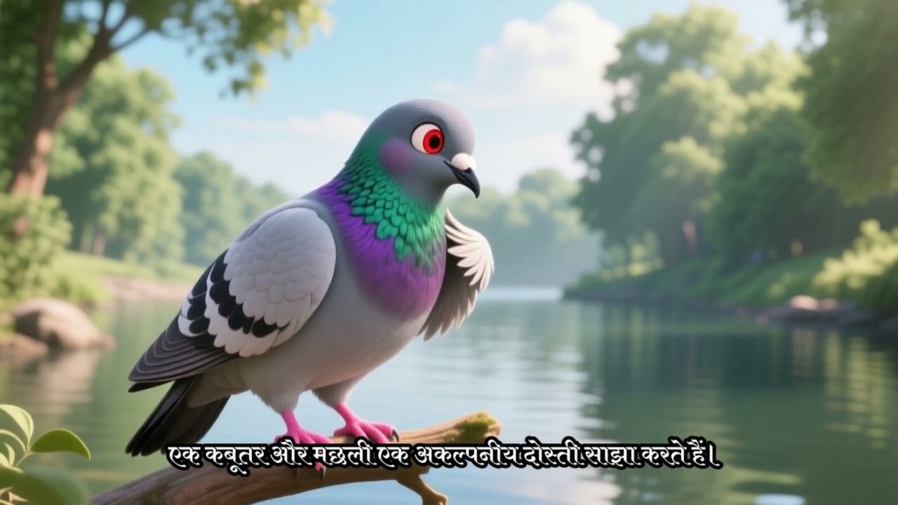 Kabutar or machhali ki dosti