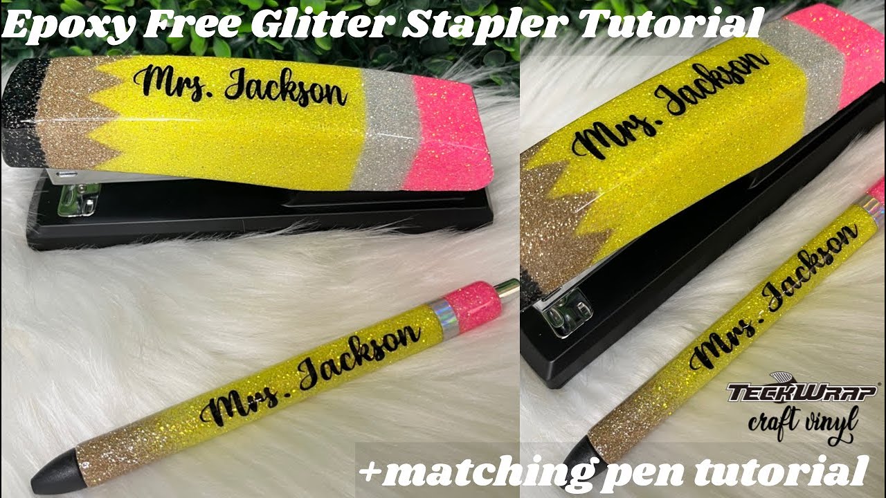 Epoxy Free Glitter Stapler Using Crystalac Grande Finale