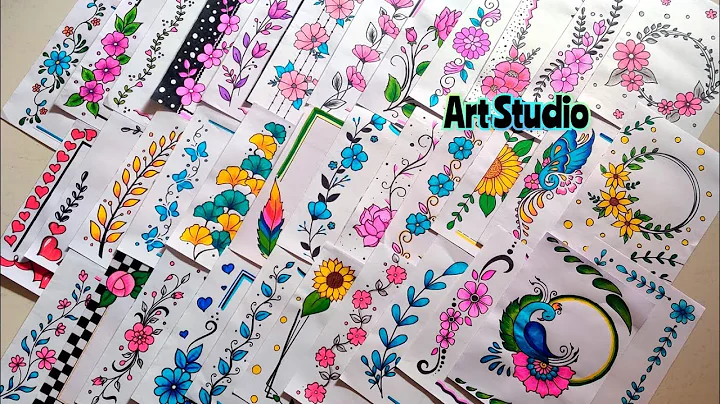 100 BEAUTIFUL BORDER DESIGNS/PROJECT WORK DESIGNS/A4 SHEET/FILE/FRONT PAGE DESIGN FOR SCHOOL PROJECT