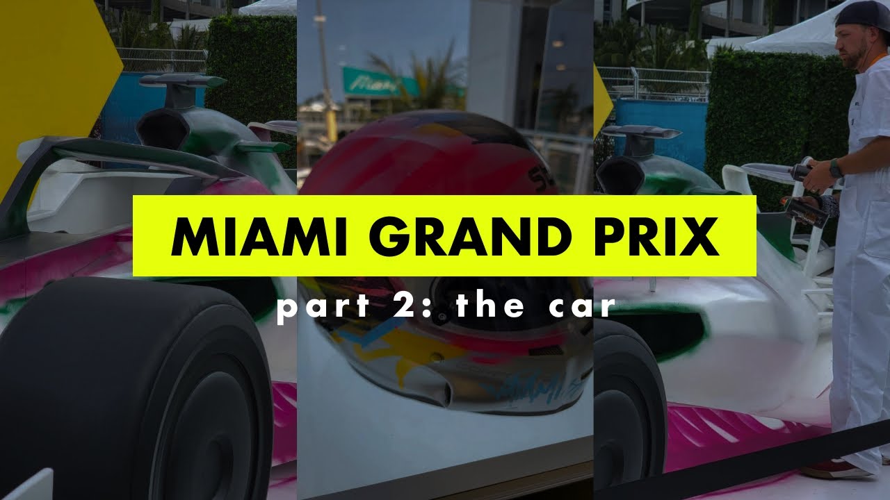 Race car Replica for Miami Grand Prix - ARTSOLUTE MEDIA GROUP