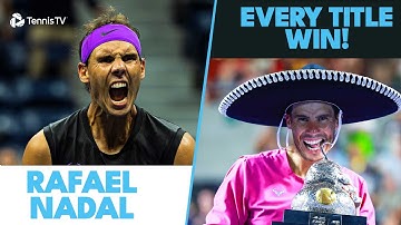 Rafael Nadal: Every Championship Winning Moment 🏆