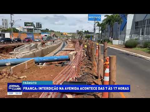 Novo ponto da Avenida Antônio Barbosa Filho, em Franca - Jornal da Clube (07/09/2026)