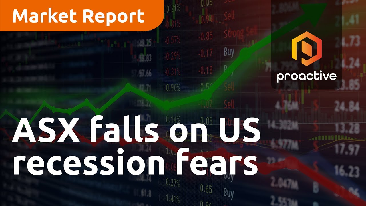 ASX falls on US recession fears - Market Report - YouTube