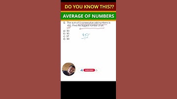AVERAGE | LARGEST NUMBER  #maths #shorts #youtubeshorts